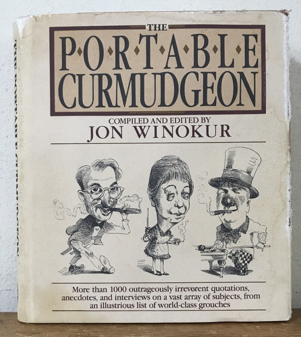 Vtg The Portable Curmudgeon Jon Winokur Quotation Interview Anecdote Book